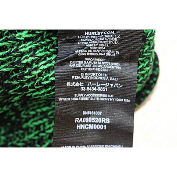 New with Tags - Hurley Max Cuff Beanie in Gym Green Color, Unisex Ski Style - Picture 5 of 5
